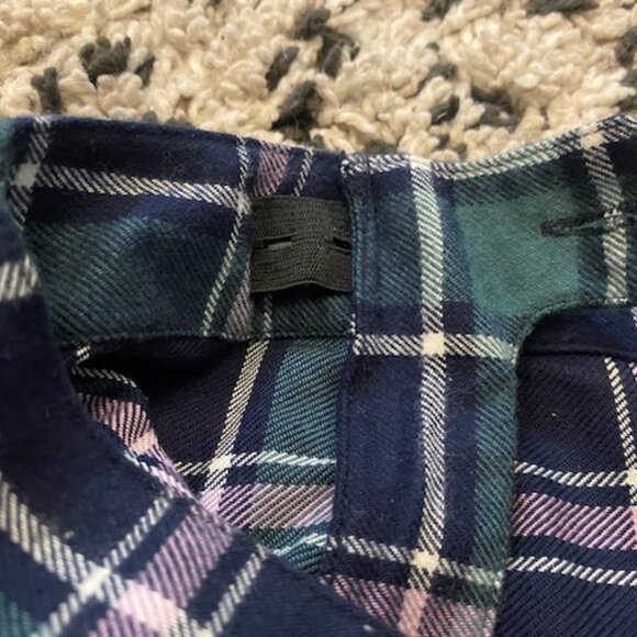 Preppy Plaid mini Skirt Age 12-13 Brand new adjustable Pleats Blue M&S - Picture 5 of 8